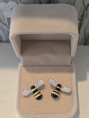 Bee Spinel 925 Sterling Silver earrings